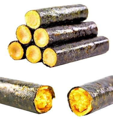 Deliciosos snacks de 90 gramas de frutos do mar, camarão, bacalhau e carne, sabores com algodão Nori Roll.