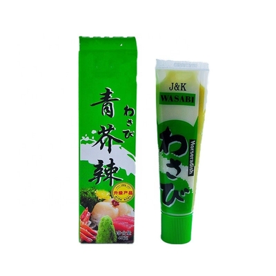 Pronto para comer pasta de rábano picante 43g*10 bastões de wasabi pasta para molho de sushi