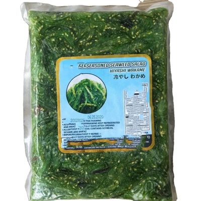 Japão Chuka Wakame congelado Salada de algas orgânicas Tipo de cultivo Instruções normais