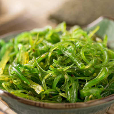 1 kg de salada de algas de estilo Hiyashi Wakame congelada Chuka Wakame