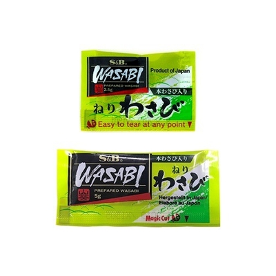 Mini Wasabi Sachet 0,0025-0,05 kg O seu condimento preferido para o sabor picante