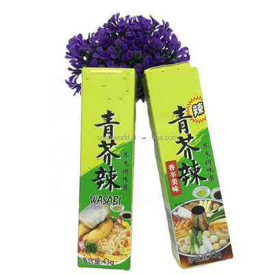 Mini japonês 43g Wasabi Pasta Tradicional Japonês Condimentos de frutos do mar Condimento