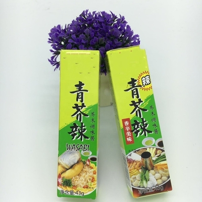 Saquete de 43 g de Wasabi em pó com tipo de armazenagem normal e teor orgânico