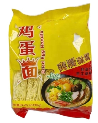 454g de ovos secos macarrão camarão de ovo trigo moído Yam cortado para entusiastas de macarrão em todo o mundo