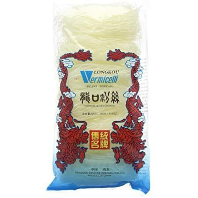 Processamento refinado Longkou Vermicelli 1 Kg com prazo de validade de 24 meses