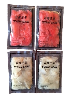 Processo de preservação de água Sushi picado doce Gengibre a granel para iguarias japonesas
