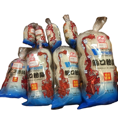 Vermicelli Cereais grosseiros Tipo Farinha Fio Arroz Doce Estilo Oriental Farinha de baixo teor de gordura Saco Verde Embalagem SHANDONG Farinha Mung