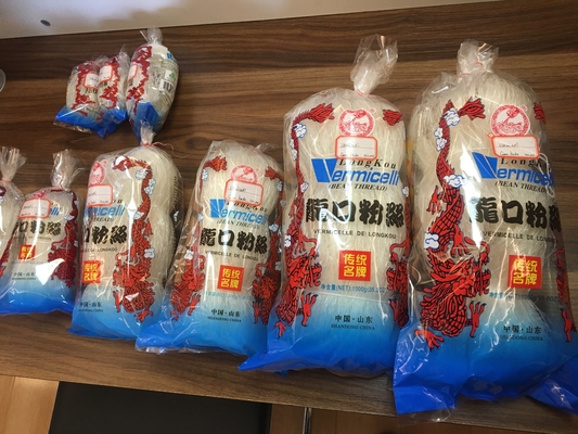 Vermicelli Cereais grosseiros Tipo Farinha Fio Arroz Doce Estilo Oriental Farinha de baixo teor de gordura Saco Verde Embalagem SHANDONG Farinha Mung