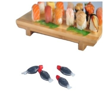 Cozinhar suave e suave Molho de soja a vapor em forma de peixe 2,6 ml para mergulho ou tempero