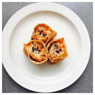 Encantem o paladar com AJITSUKE Sushi Tofu congelado Inari condimentado