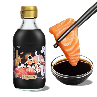 100% Pureza Molho de soja escuro Mini Sushi Saquete de forma de peixe OEM 2.6ml 4ml 8ml 15ml 200ml