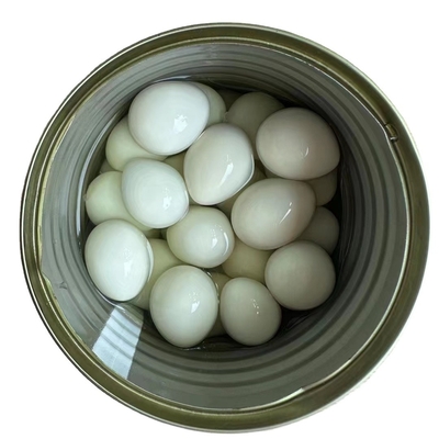 425g de ovos de codorna cozidos em lata para clientes de SHANDONG