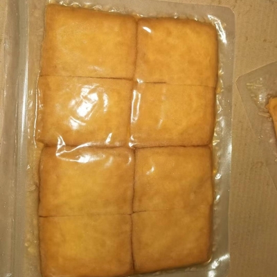 Tofu Inari congelado AJITSUKE CURD de soja HACCP Certificado com temperos tradicionais