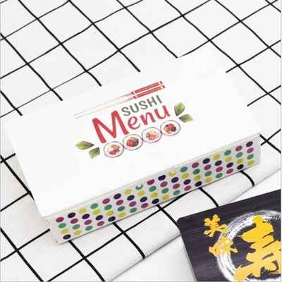 Caixa de Papel de Sushi Bento à prova de vazamento de Hamburgo 17*10,3*3,6cm com bandejas de Sushi