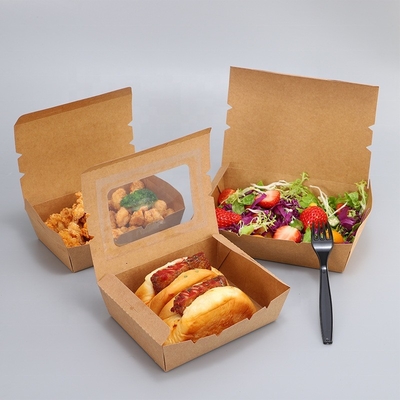 Caixa de Papel de Sushi Bento à prova de vazamento de Hamburgo 17*10,3*3,6cm com bandejas de Sushi
