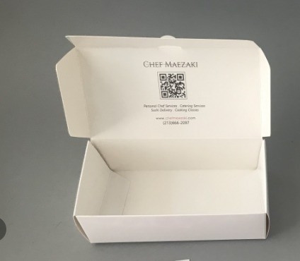 Caixa de Papel de Sushi Bento à prova de vazamento de Hamburgo 17*10,3*3,6cm com bandejas de Sushi