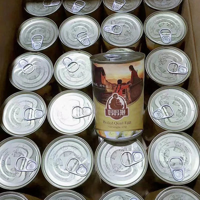 Ovos de mesa frescos com alto teor de proteínas Castanho e Branco Cozinhados 425g Em lata Ovos de codorna salgados