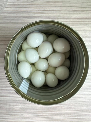 Ovos de mesa frescos com alto teor de proteínas Castanho e Branco Cozinhados 425g Em lata Ovos de codorna salgados