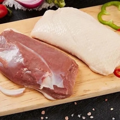 10 kg/tm Carne de pato fumada O ingrediente essencial do peito de pato congelado em fatias