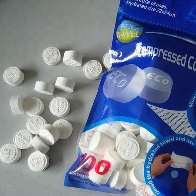 Prático 1 Ply Biodegradável comprimido comprimido comprimido com camada de polpa de madeira virgem