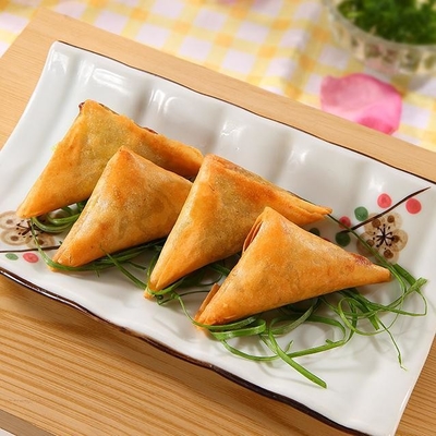 Tipo de armazenamento Frango vegetal halal congelado Shumai Samosa Pão de SHANDONG