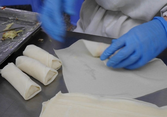 Rolos de vegetais congelados saudáveis para um prato nutritivo e saboroso