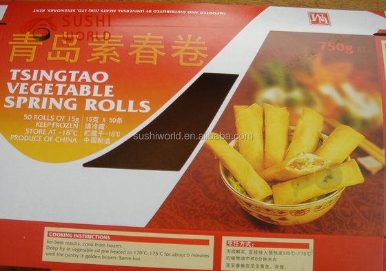 Rolos de vegetais congelados saudáveis para um prato nutritivo e saboroso