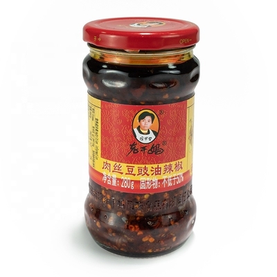 Molho Laoganma CHILLI MELHADO com óleo vermelho de chili sabor de soja de frango fermentado