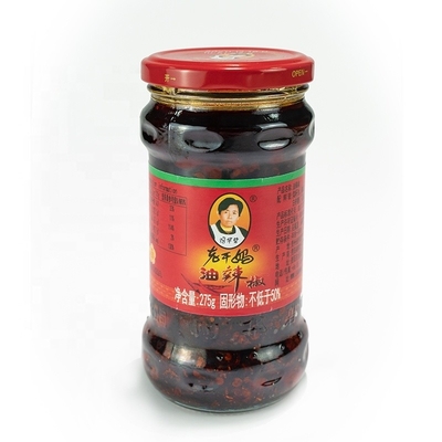 Molho Laoganma CHILLI MELHADO com óleo vermelho de chili sabor de soja de frango fermentado