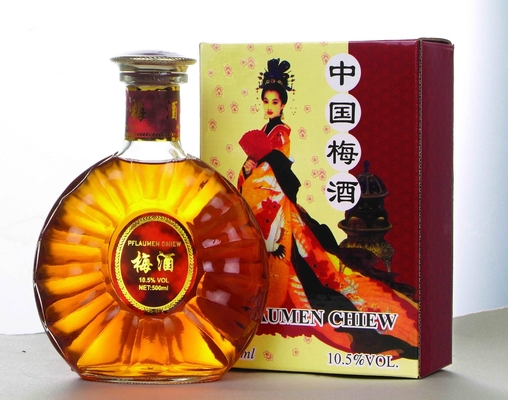 Vinho de ameixa verde estilo chinês OEM 10,5% 14% com 36 meses de vida útil