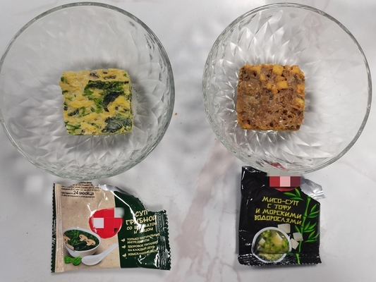 Caldo de camarão em pó seco, cubos de temperos para camarão de frango e vegetais