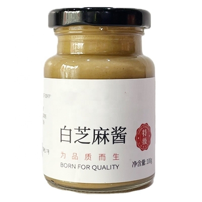 500G Pure Black Tahini Branco Sésamo Pasta Luz Brilhante Edição de Ouro