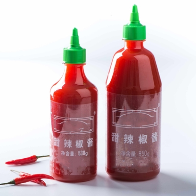Aromas de chili conservados Sriracha doce Molho de chili quente e razoável para o conteúdo