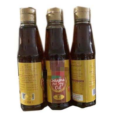 Óleo de soja de sementes de gergelim saudável de 18 litros puro e misturado para cozinhar 24*150 ml/ctn